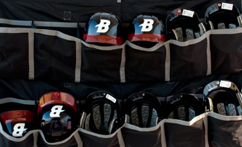 Baseball Helmet Rack