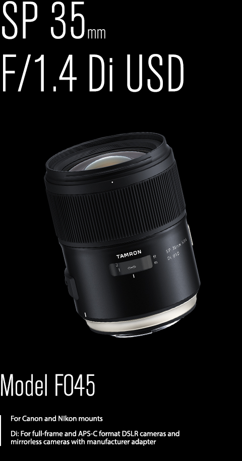 Tamron Prime Lenses - Fixed Focal Length Camera Lenses